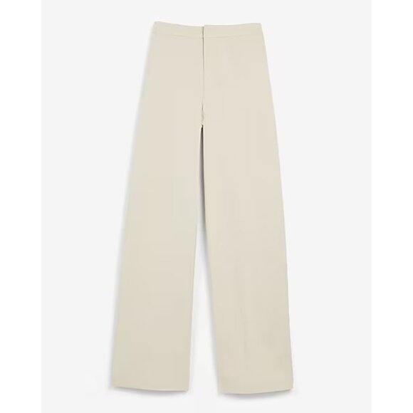 Express High Waisted Wide Leg Twill Pant 4 - Picture 1 of 4